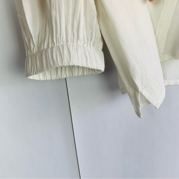 Compania Fantastica Asymmetric Button Blouse white - Picture 4 of 8